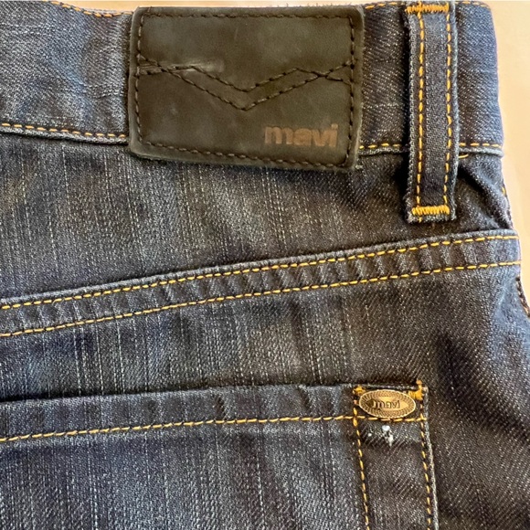 Mavi Mike Bootcut Low Rise Dark Wash Relaxed Denim Jeans Size 34 x 32 EUC - Picture 5 of 16